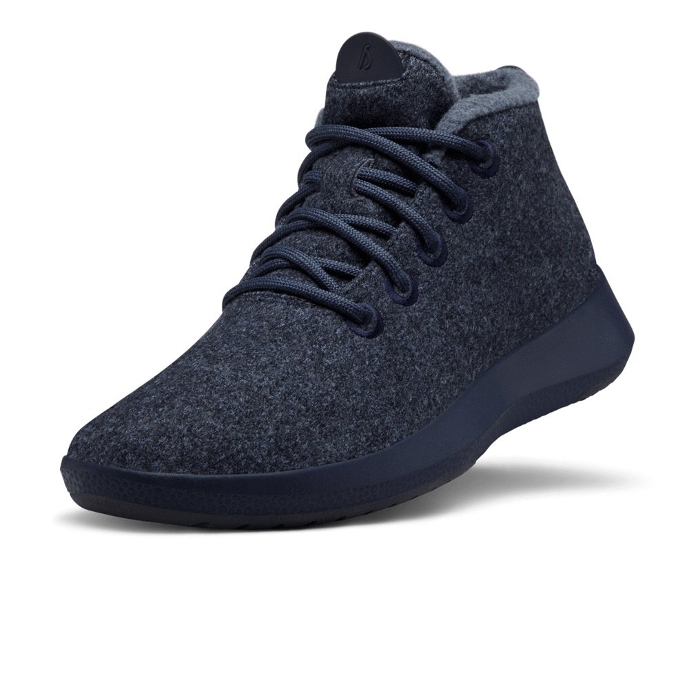 Allbirds Wool Runner-Up Mizzles - Bottes Bleu Marine Homme | QJJ-43378178