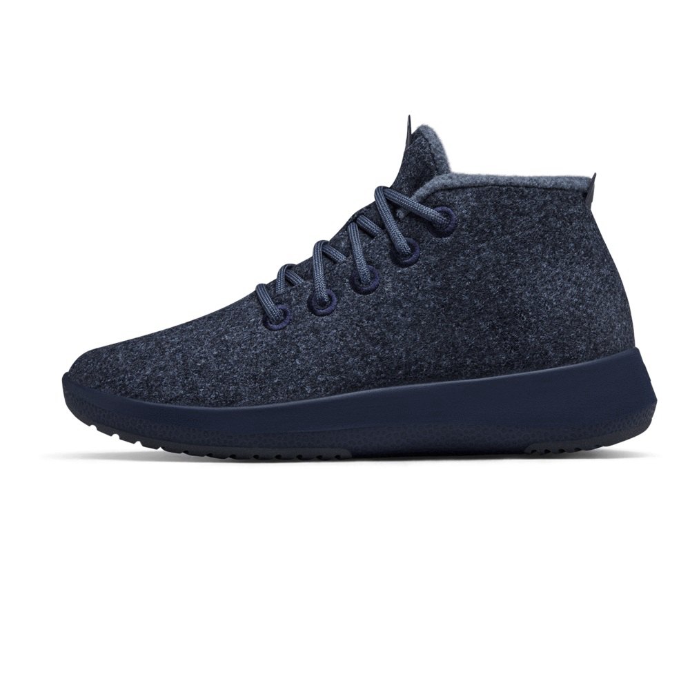 Allbirds Wool Runner-Up Mizzles - Bottes Bleu Marine Homme | QJJ-43378178