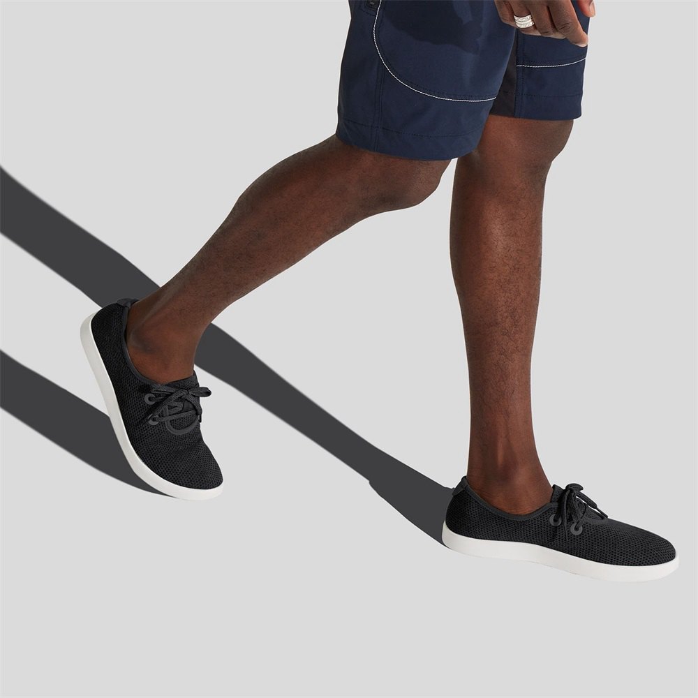 Allbirds Tree Skippers - Chaussure Bateau Noir Homme | USD-57441862