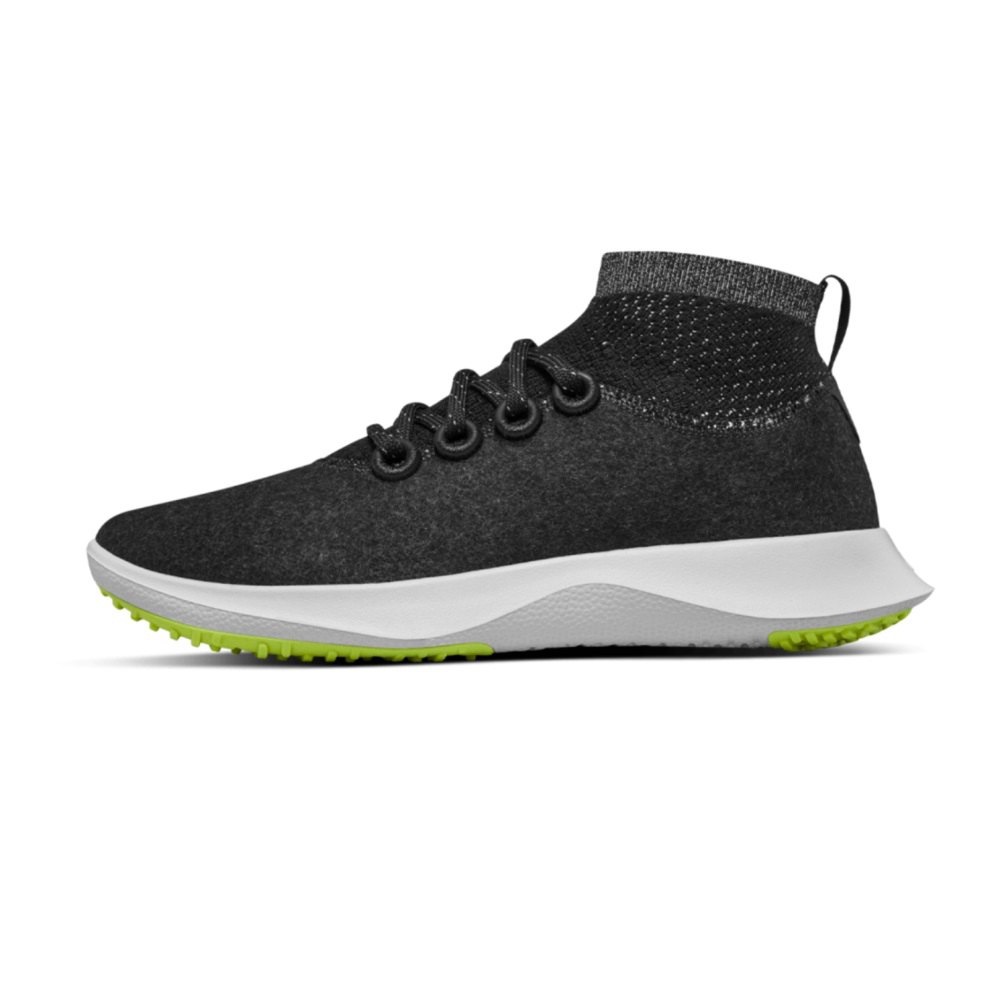 Allbirds Wool Dasher Mizzles Mid - Chaussure Running Noir Homme | DXK-93947508