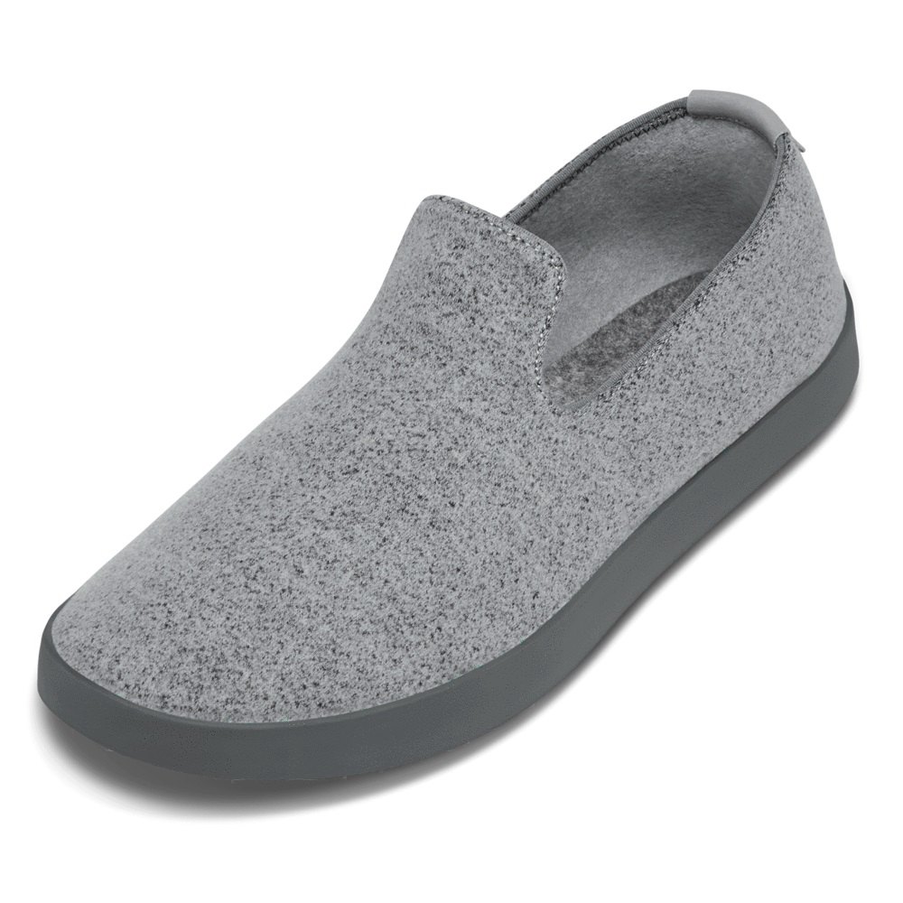 Allbirds Wool Loungers - Slip On Grise Foncé Homme | BEN-69936459