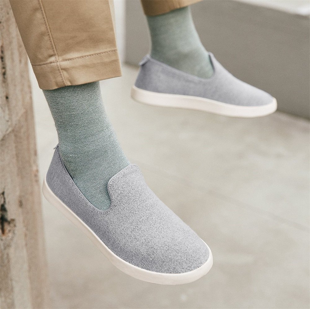 Allbirds Wool Loungers - Slip On Grise Foncé Homme | BEN-69936459