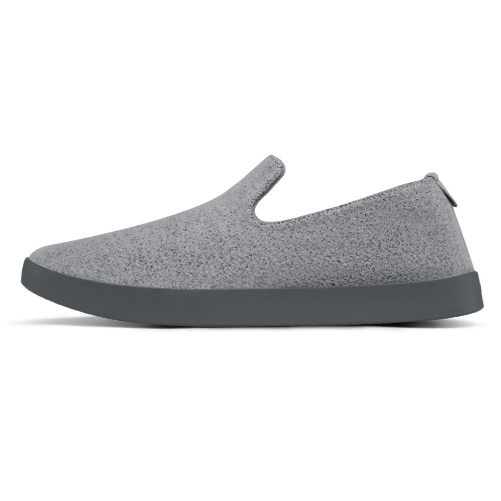 Allbirds Wool Loungers - Slip On Grise Foncé Homme | BEN-69936459