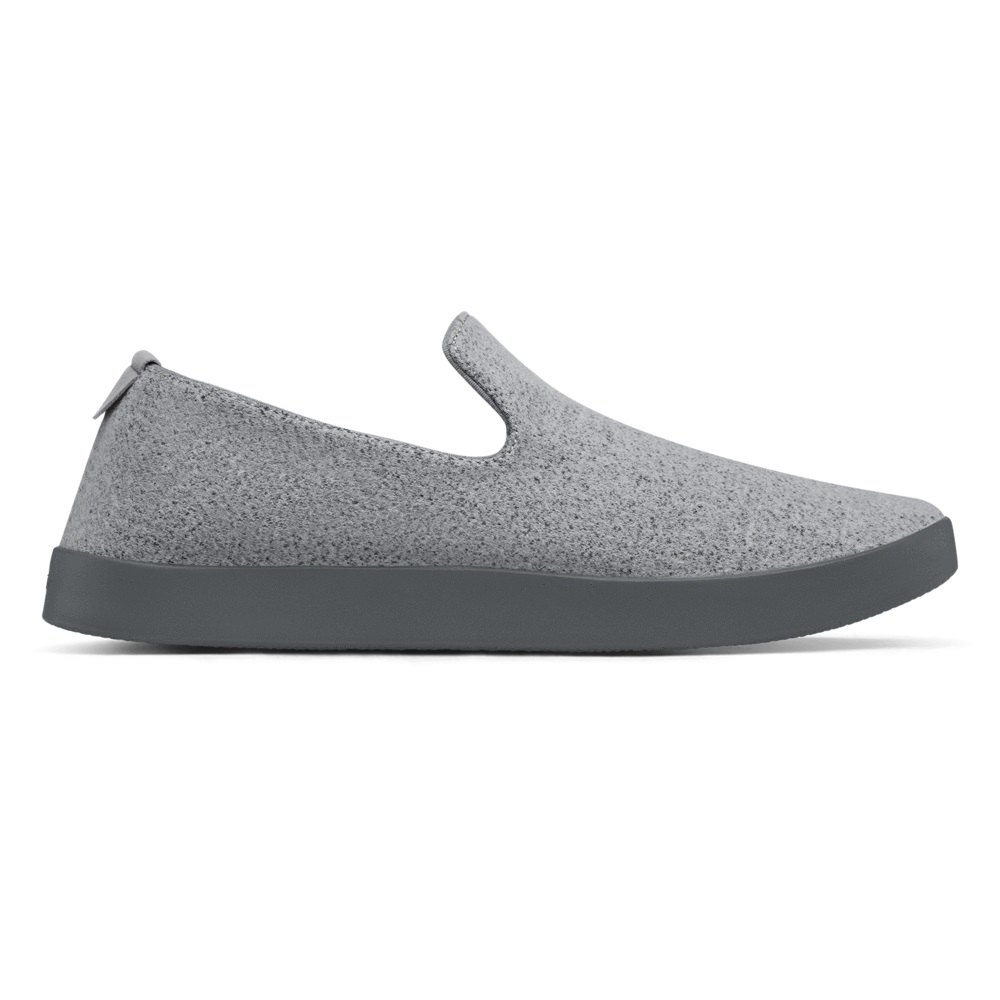 Allbirds Wool Loungers - Slip On Grise Foncé Homme | BEN-69936459