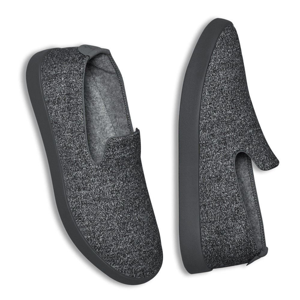 Allbirds Wool Loungers - Slip On Grise Foncé Homme | TER-06929671