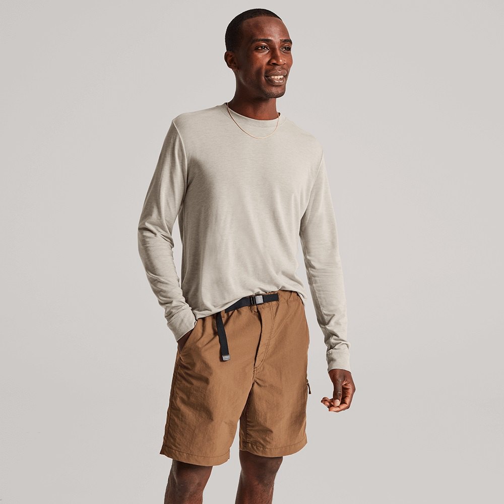 Allbirds Trinoxo? Longue Sleeve - Tee Shirt Beige Homme | NMZ-41797563