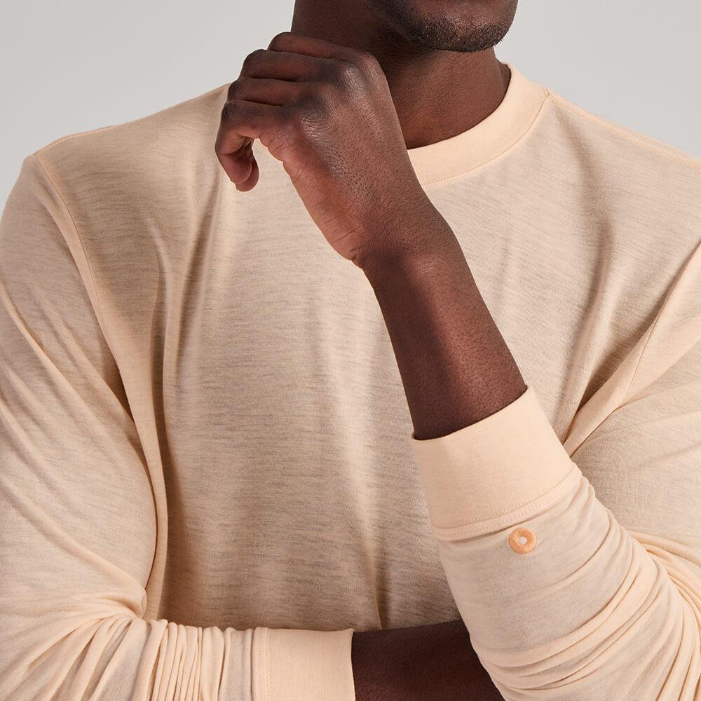 Allbirds Trinoxo? Longue Sleeve - Tee Shirt Beige Homme | REN-80248645