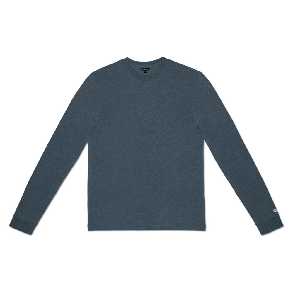 Allbirds Trinoxo? Longue Sleeve - Tee Shirt Bleu Homme | TMH-87509566