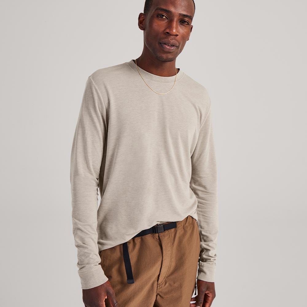 Allbirds Trinoxo? Longue Sleeve - Tee Shirt Beige Homme | NMZ-41797563