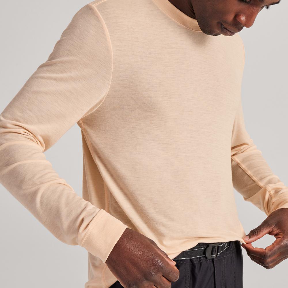 Allbirds Trinoxo? Longue Sleeve - Tee Shirt Beige Homme | REN-80248645