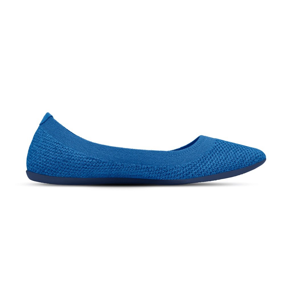 Allbirds Tree Breezers - Chaussures Plates Bleu Femme | JCU-90919163